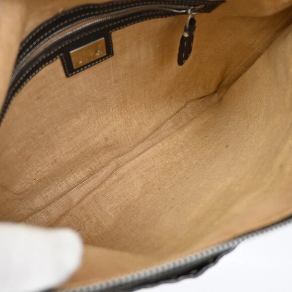 Fendi Selleria Zucca Pattern Shoulder Hand Bag Canvas Leather Brown 88FC126 - Picture 3 of 13